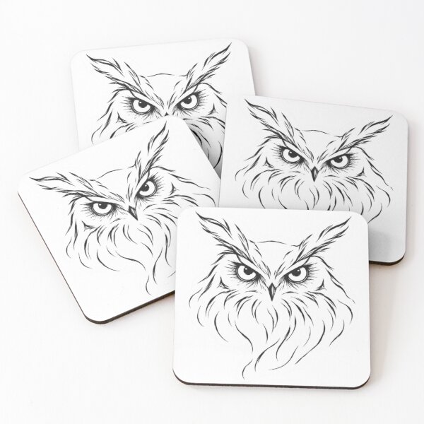 Item preview, Elegant Minimalist Great Horned Owl designed and sold by Snurly.