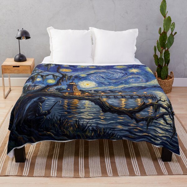 Item preview, Southport Lighthouse Starry Night Spooky Landscape designed and sold by Bad-Decisions-Designs.