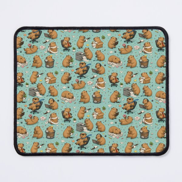 Item preview, Capybara Office Mayhem – Funny Chaotic Office Animals designed and sold by BadaBingBear.
