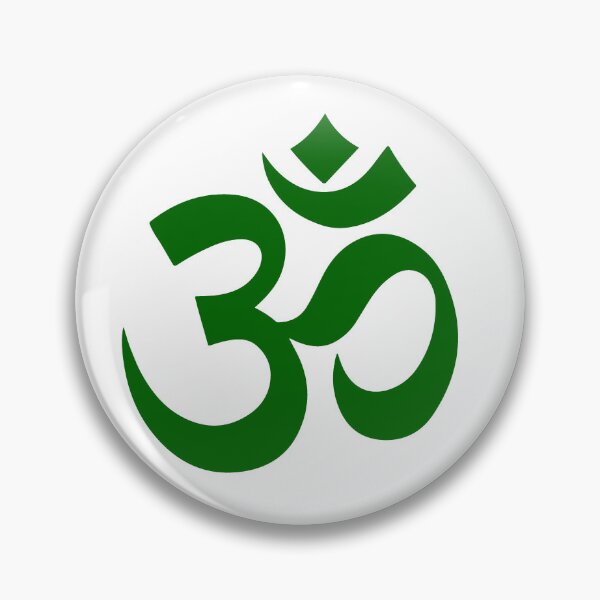 Item preview, Minimalist Dark Green Om Meditation Symbol designed and sold by pattern-archive.