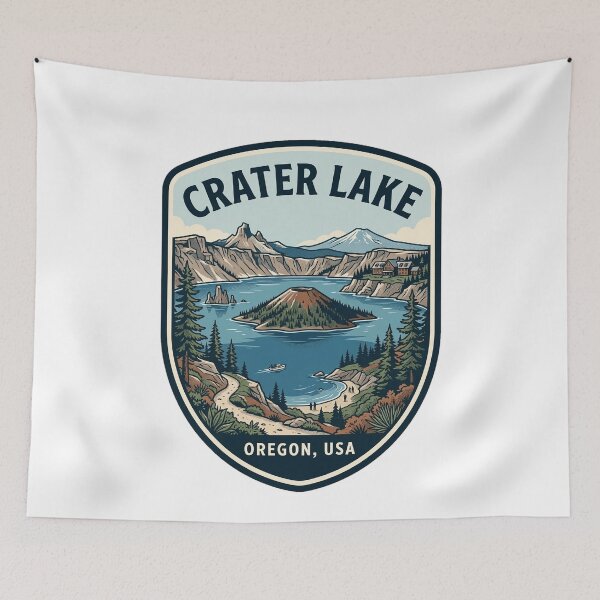 Item preview, Crater Lake National Park Oregon Vintage Emblem designed and sold by k3rstman1.