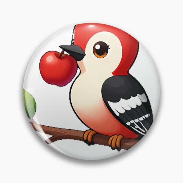 Item preview, Woodpecker with Red Apple designed and sold by pumsquare.