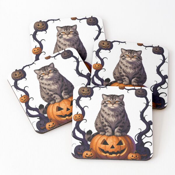 Item preview, Pallas Cat on Carved Pumpkin designed and sold by IllumeInk.