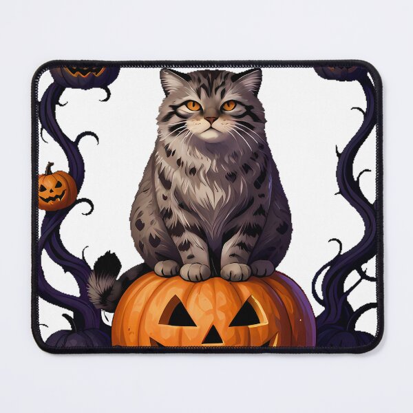 Item preview, Pallas Cat on Carved Pumpkin designed and sold by IllumeInk.