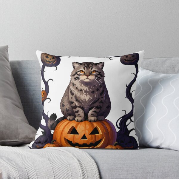Item preview, Pallas Cat on Carved Pumpkin designed and sold by IllumeInk.