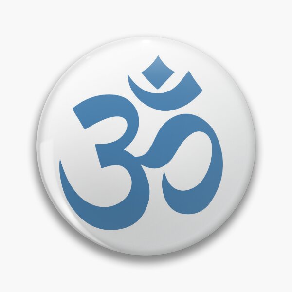 Item preview, Minimalist Steel Blue Om Meditation Symbol designed and sold by pattern-archive.