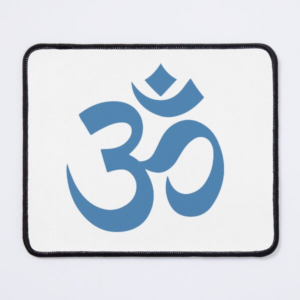 Item preview, Minimalist Steel Blue Om Meditation Symbol designed and sold by pattern-archive.