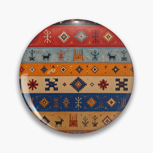Item preview, Moroccan Tribal Geometric Rug Vintage Boho Folk Pattern designed and sold by GrinGalore.