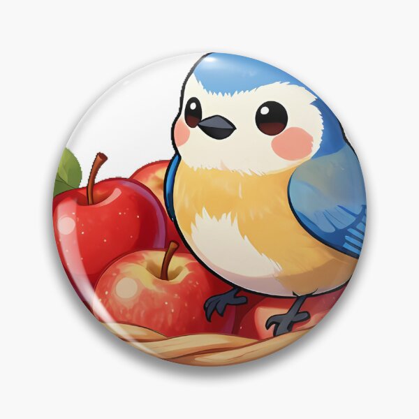 Item preview, Bluebird in Apple Basket designed and sold by pumsquare.