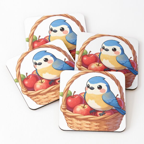 Item preview, Bluebird in Apple Basket designed and sold by pumsquare.