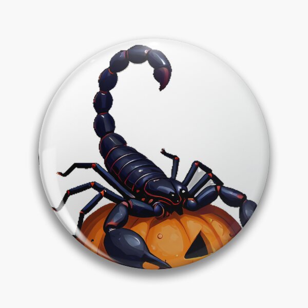Item preview, Black Scorpion on Carved Pumpkin designed and sold by IllumeInk.