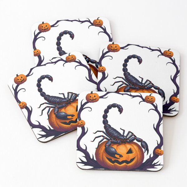 Item preview, Black Scorpion on Carved Pumpkin designed and sold by IllumeInk.