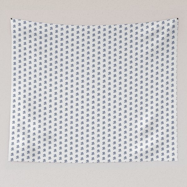 Item preview, Minimalist Navy Blue Om Meditation Symbol designed and sold by pattern-archive.