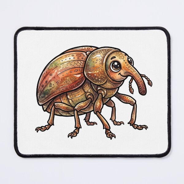 Item preview, Cute Watercolor Weevil, Cartoon Beetle, Bug Art I designed and sold by Yaremchuk.