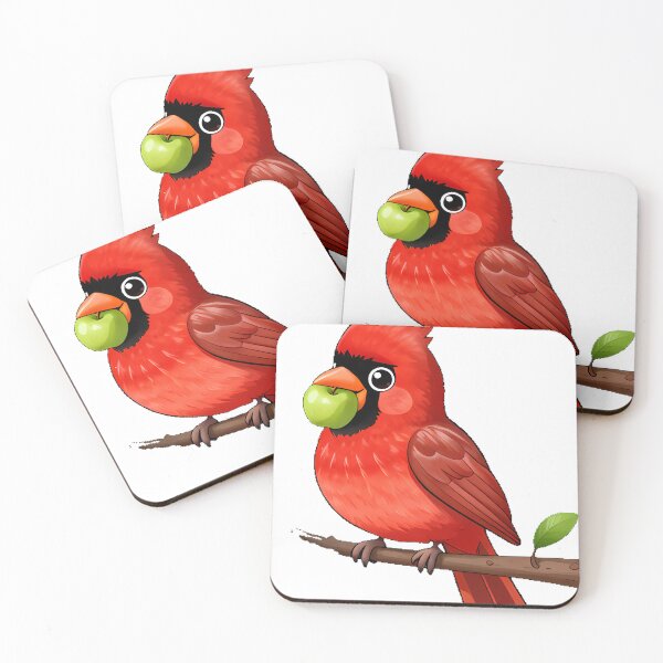 Item preview, Cardinal with Green Apple designed and sold by pumsquare.