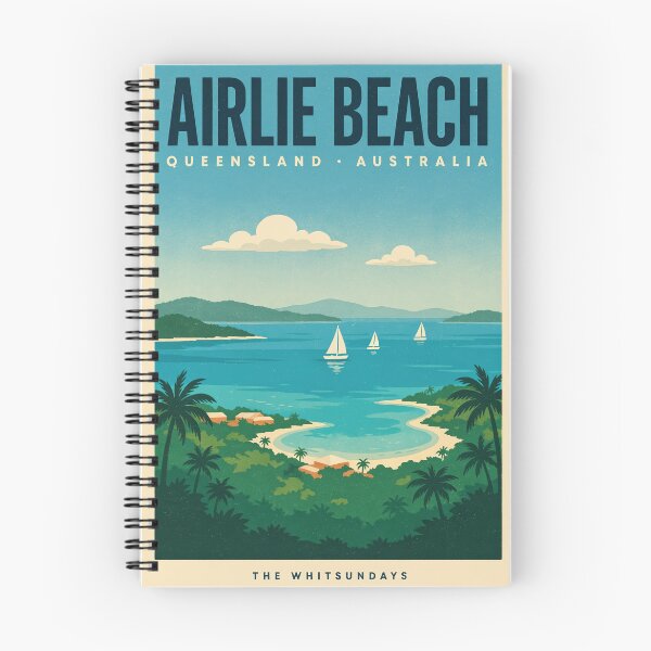 Item preview, Airlie Beach Queensland Australia Vintage Travel Poster - The Whitsundays designed and sold by pod24.