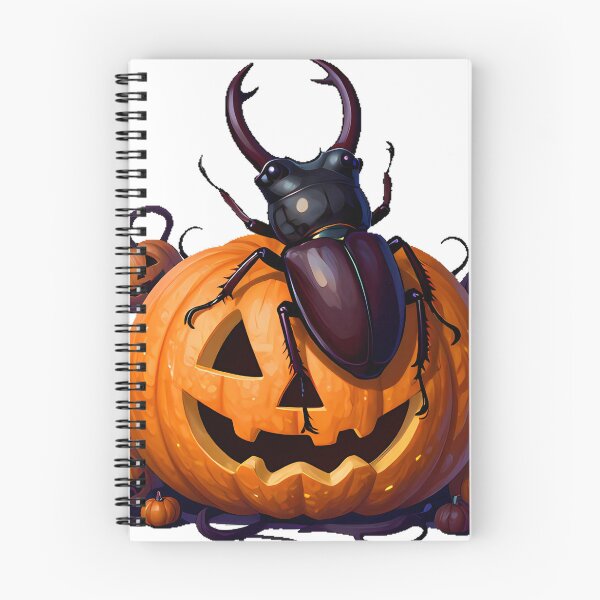 Item preview, Stag Beetle on Carved Pumpkin designed and sold by IllumeInk.