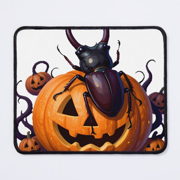 Item preview, Stag Beetle on Carved Pumpkin designed and sold by IllumeInk.