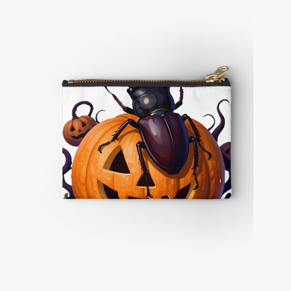 Item preview, Stag Beetle on Carved Pumpkin designed and sold by IllumeInk.