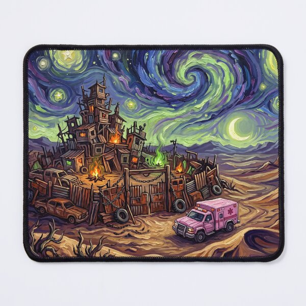 Item preview, Frogtown Starry Night Wasteland Landscape designed and sold by Bad-Decisions-Designs.