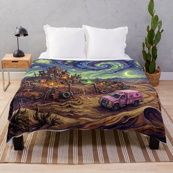 Item preview, Frogtown Starry Night Wasteland Landscape designed and sold by Bad-Decisions-Designs.