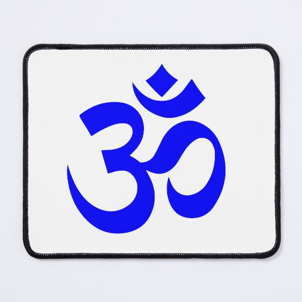 Item preview, Minimalist Blue Om Meditation Symbol designed and sold by pattern-archive.