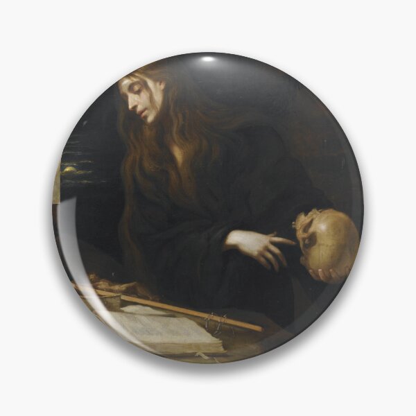 Item preview, MAGDALENE WITH A SKULL BY MATEO CEREZO designed and sold by humbleserf.