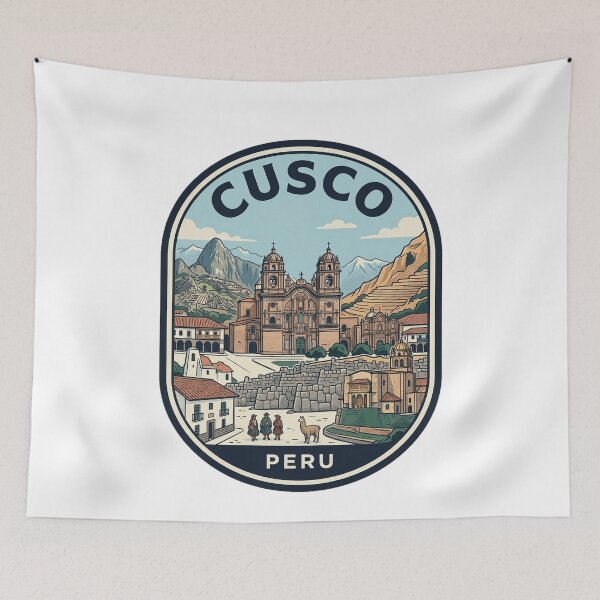 Artikelvorschau, Vintage-Reiseabzeichen aus Cusco, Peru entworfen und verkauft von k3rstman1.