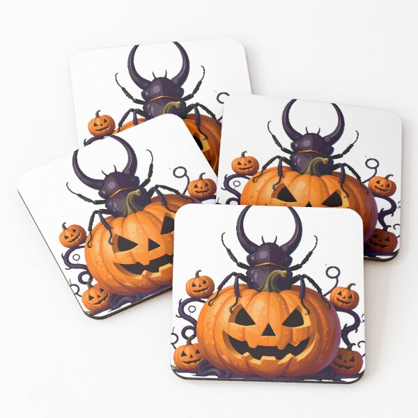 Item preview, Hercules Beetle on Carved Pumpkin designed and sold by IllumeInk.