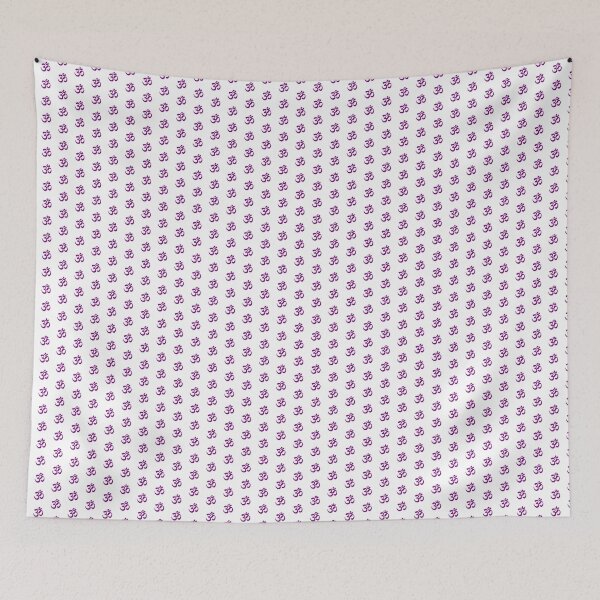 Item preview, Minimalist Purple Om Meditation Symbol designed and sold by pattern-archive.