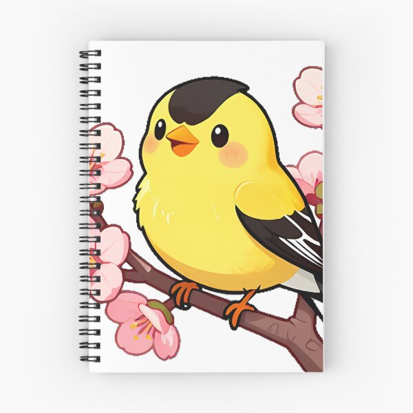 Item preview, Goldfinch Among Apple Blossoms designed and sold by pumsquare.