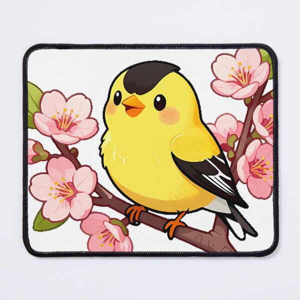 Item preview, Goldfinch Among Apple Blossoms designed and sold by pumsquare.