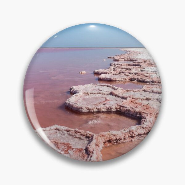 Item preview, Surreal Pink Salt Lake & White Desert Photography designed and sold by conohitoAI-ArtGallery.