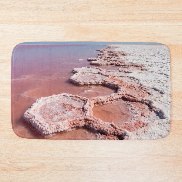 Item preview, Surreal Pink Salt Lake & White Desert Photography designed and sold by conohitoAI-ArtGallery.