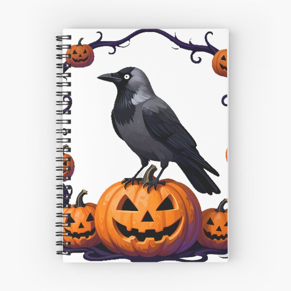 Item preview, Jackdaw on Carved Pumpkin designed and sold by IllumeInk.