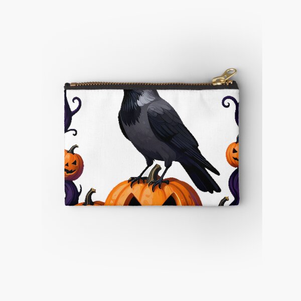 Item preview, Jackdaw on Carved Pumpkin designed and sold by IllumeInk.
