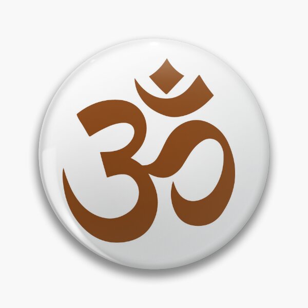 Item preview, Minimalist Brown Om Meditation Symbol designed and sold by pattern-archive.