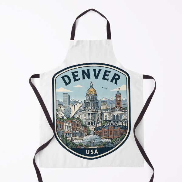Item preview, Denver Colorado Rocky Mountains Skyline Travel Badge designed and sold by k3rstman1.