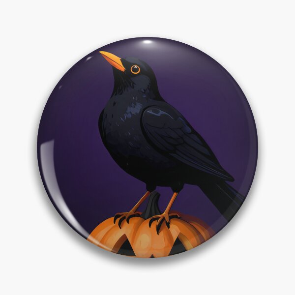 Item preview, Blackbird Singing on Pumpkin designed and sold by IllumeInk.