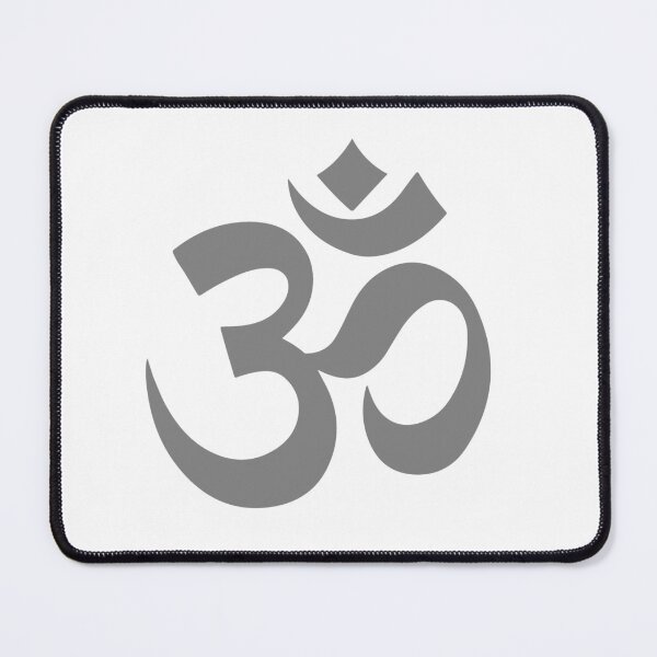 Item preview, Minimalist Gray Om Meditation Symbol designed and sold by pattern-archive.