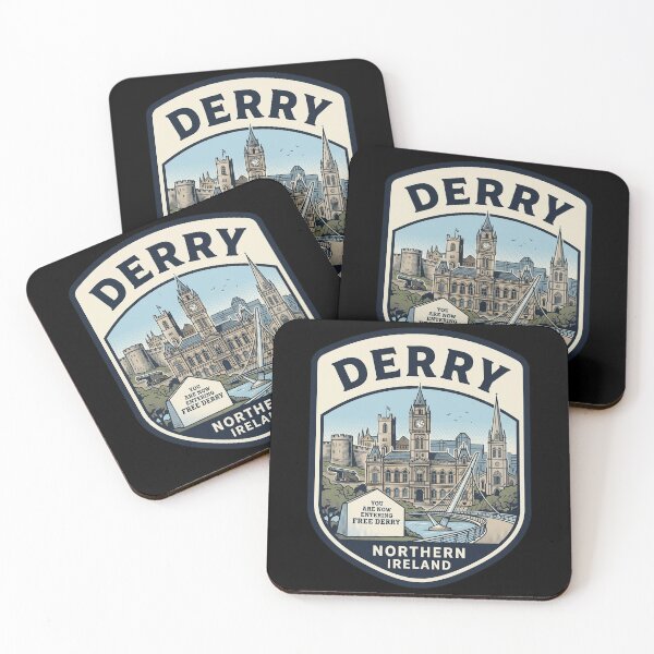 Item preview, Derry Northern Ireland Vintage Travel Badge designed and sold by k3rstman1.