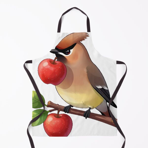 Item preview, Waxwing Eating Apple designed and sold by pumsquare.