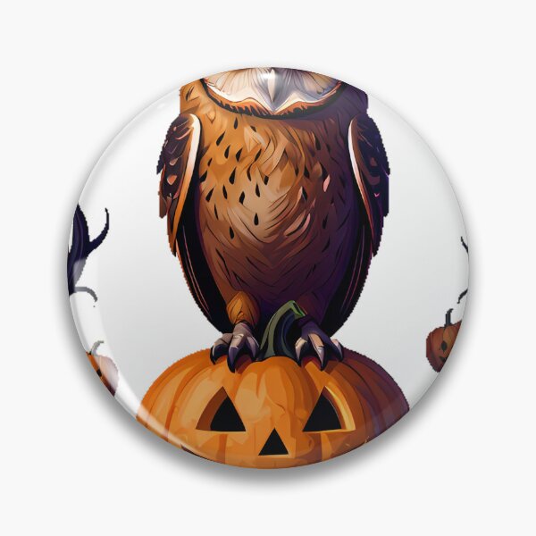 Item preview, Tawny Owl on Carved Pumpkin designed and sold by IllumeInk.