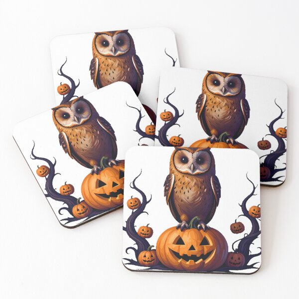 Item preview, Tawny Owl on Carved Pumpkin designed and sold by IllumeInk.