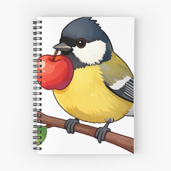 Item preview, Great Tit with Red Apple designed and sold by pumsquare.