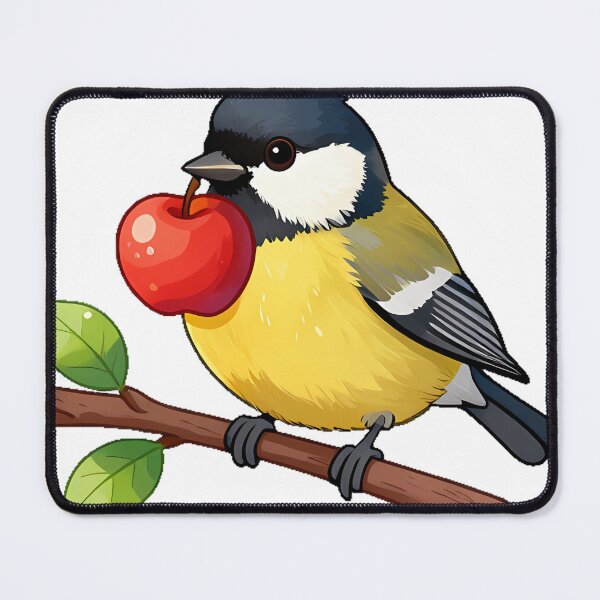Item preview, Great Tit with Red Apple designed and sold by pumsquare.