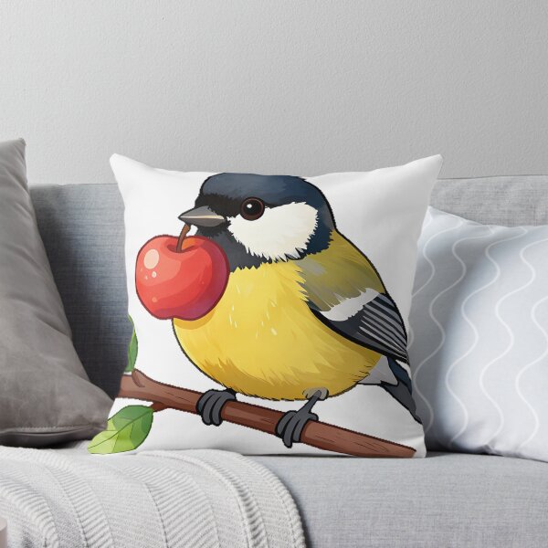 Item preview, Great Tit with Red Apple designed and sold by pumsquare.
