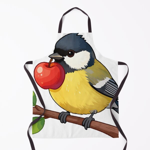 Item preview, Great Tit with Red Apple designed and sold by pumsquare.