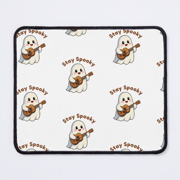 Item preview, Cute Ghost Playing Ukulele – Stay Spooky Halloween Design designed and sold by Inka Moon Design.