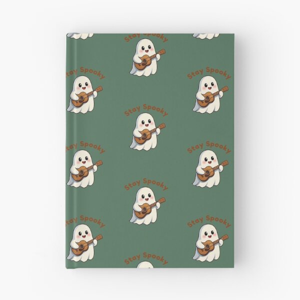 Item preview, Cute Ghost Playing Ukulele – Stay Spooky Halloween Design designed and sold by Inka Moon Design.